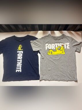 Fortnite Youth Graphic T-Shirt Bundle (Set of 2) - Peely Banana Grey & Navy